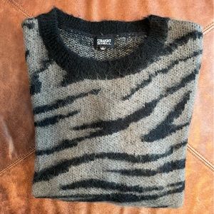 Straight To Hell “Ainsley” Tiger Striped Sweater, L